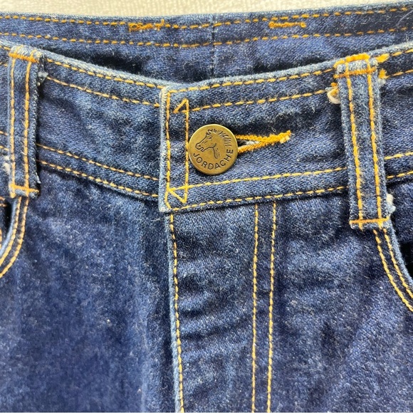 Jordache Vintage 80’s Straight Leg Jeans Womens 6 Blue Thick Denim 2596 - Picture 4 of 14